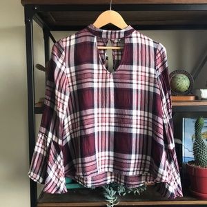American Rag Plaid Top